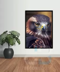 Acrylic Hunting Eagle Painting