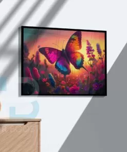 Colorful Acrylic Butterfly Painting