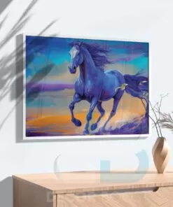 Colorful Acrylic Horse Painting