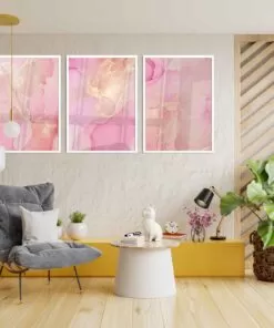 3 Abstract ink Texture with Gold 3