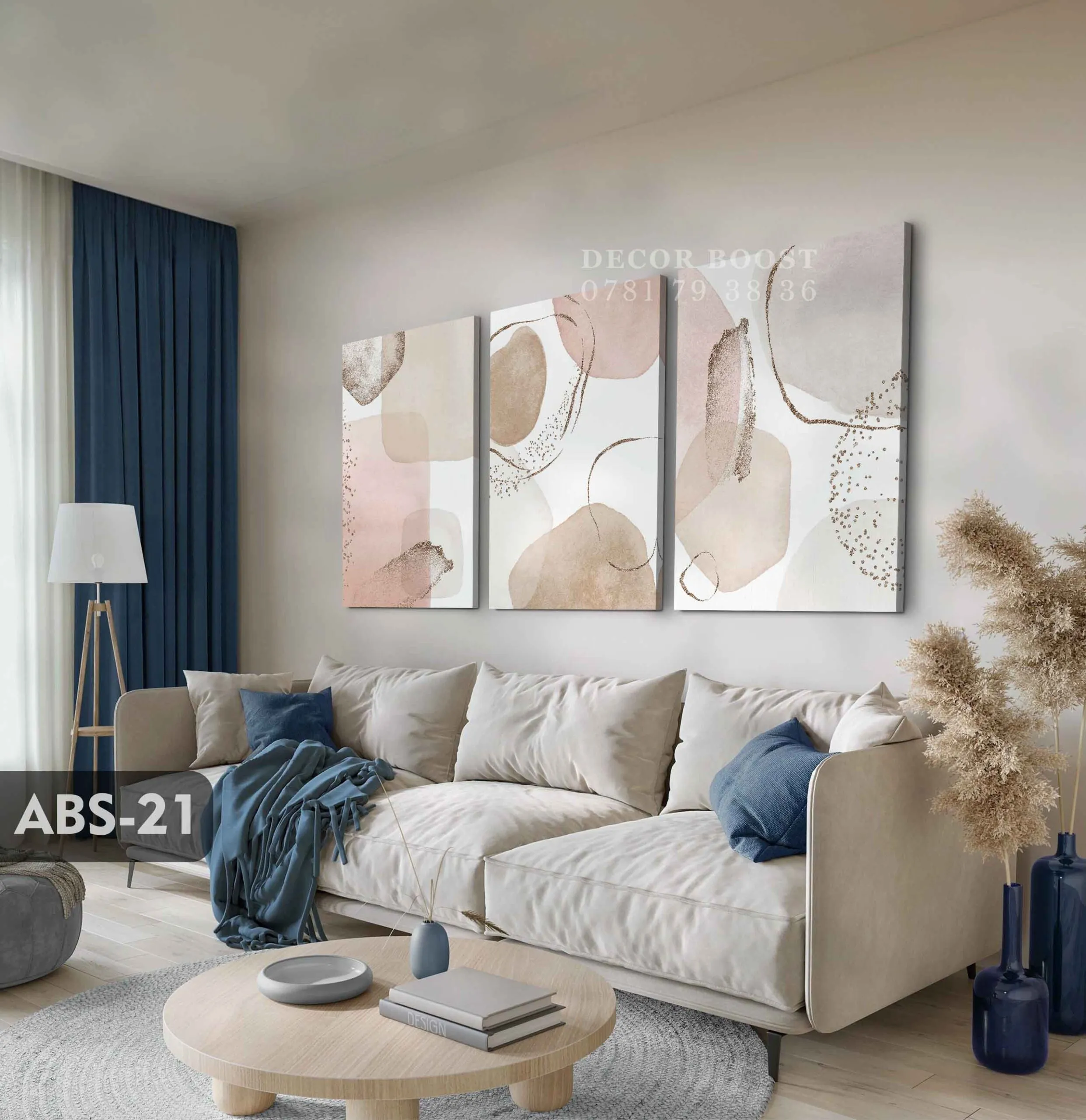 Abstract Watercolor Shapes Canvas Prints 2 - Image 2