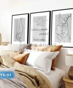 Custom Couple Names with Line Art