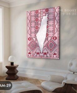 Palestinian Embroidery With Palestine Map 2