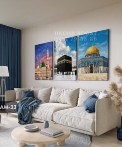 Alternative view of Mecca, Madina, Quds Acrylic Painting Style